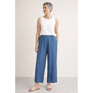 Eileen Fisher Pull On Linen Blend Pants